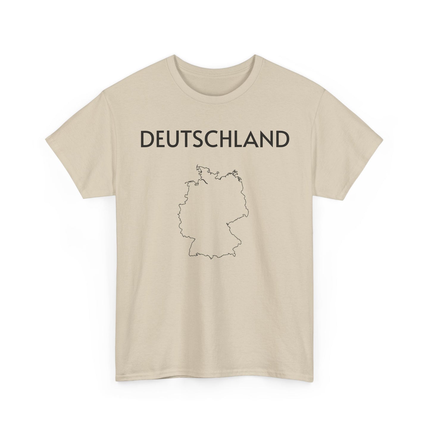 Germany Map Unisex Heavy Cotton Tee, Comfortable Tee, Souvenir T-Shirt, Casual Wear, Gifts for Travelers