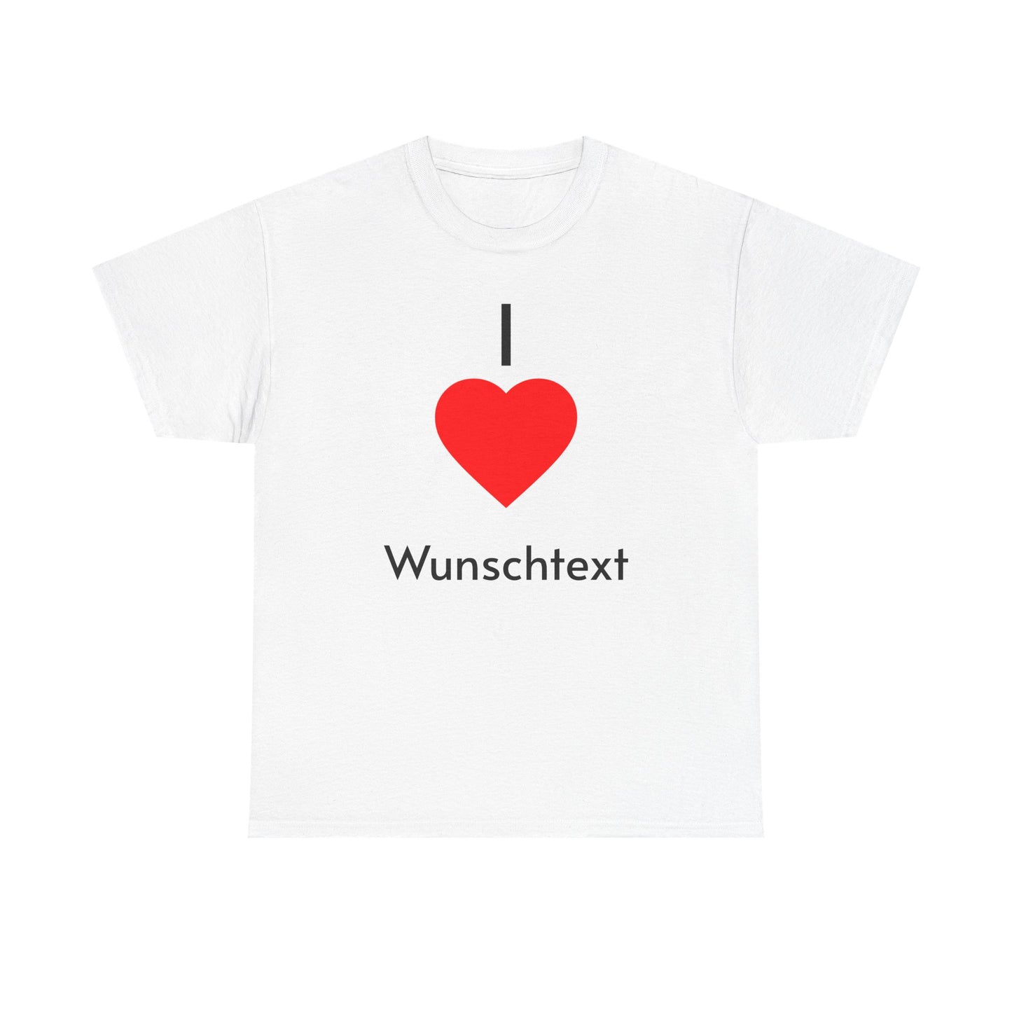 👕 Personalisiertes T-Shirt Unisex – I Heart Design, Geschenkidee Geburtstag