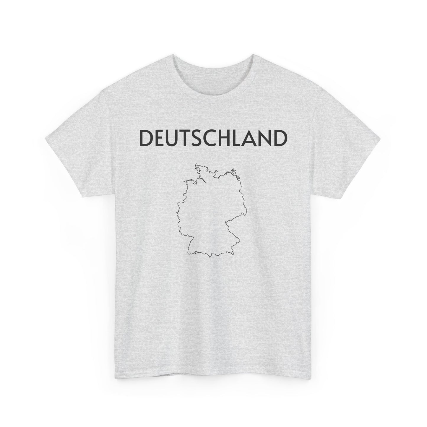 Germany Map Unisex Heavy Cotton Tee, Comfortable Tee, Souvenir T-Shirt, Casual Wear, Gifts for Travelers