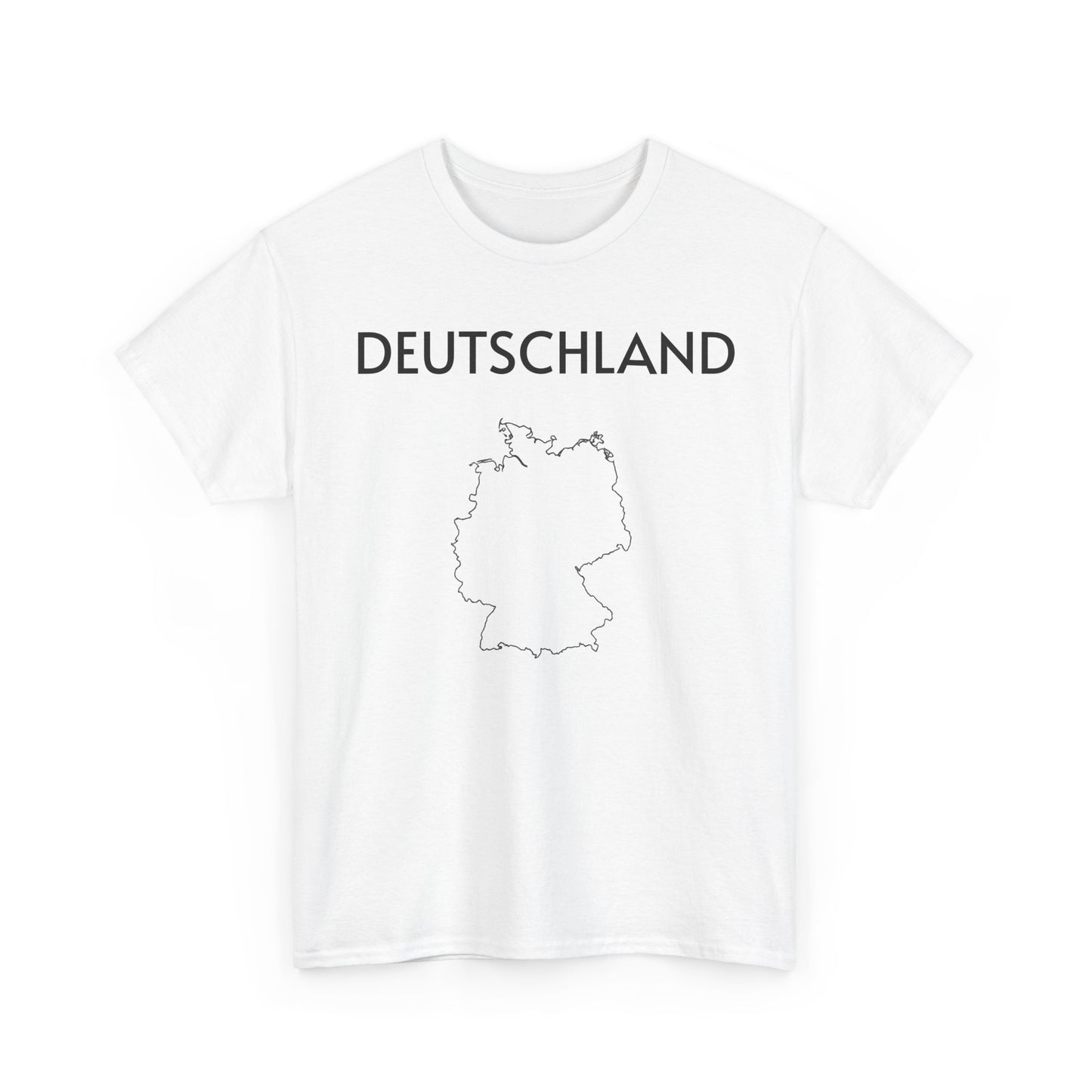 Germany Map Unisex Heavy Cotton Tee, Comfortable Tee, Souvenir T-Shirt, Casual Wear, Gifts for Travelers