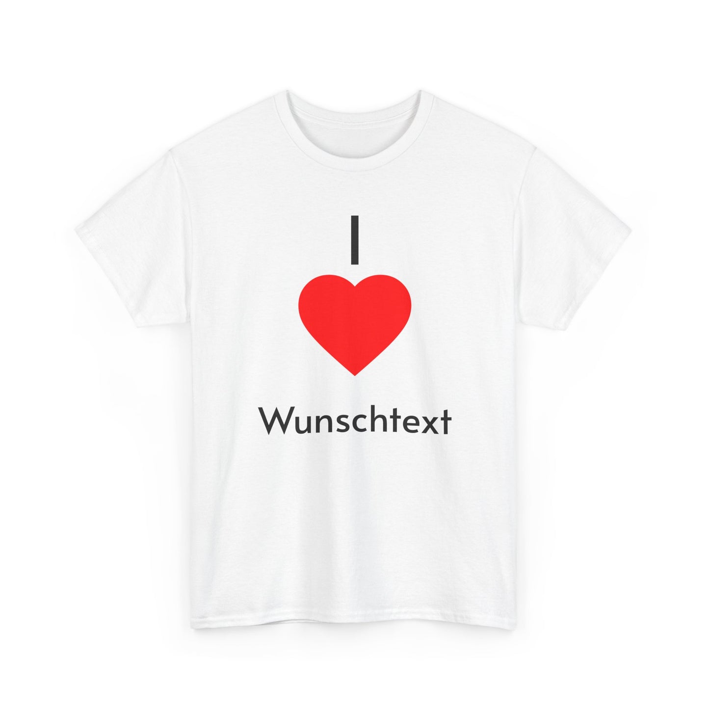 👕 Personalisiertes T-Shirt Unisex – I Heart Design, Geschenkidee Geburtstag