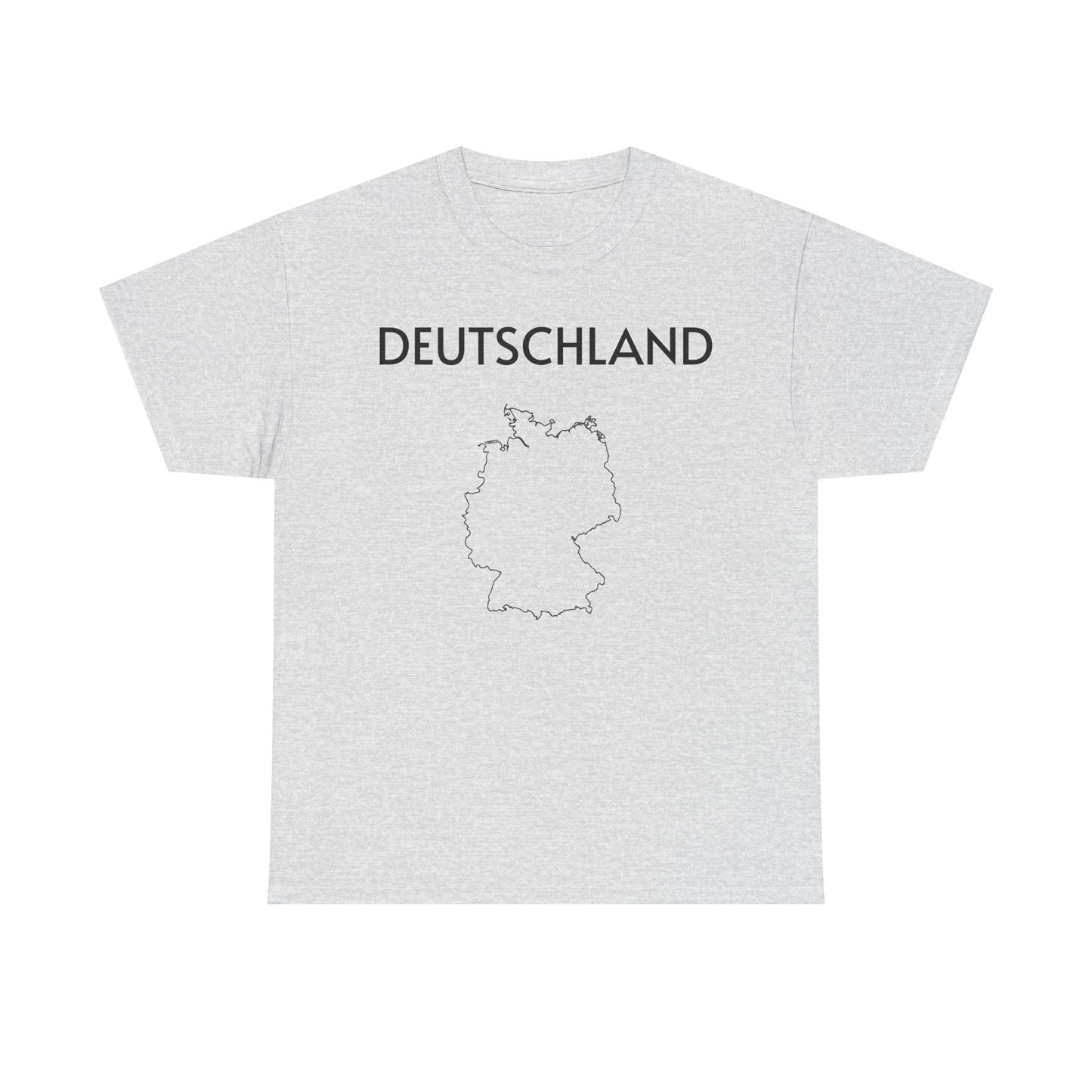 Germany Map Unisex Heavy Cotton Tee, Comfortable Tee, Souvenir T-Shirt, Casual Wear, Gifts for Travelers