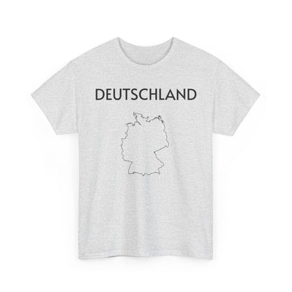 Germany Map Unisex Heavy Cotton Tee, Comfortable Tee, Souvenir T-Shirt, Casual Wear, Gifts for Travelers