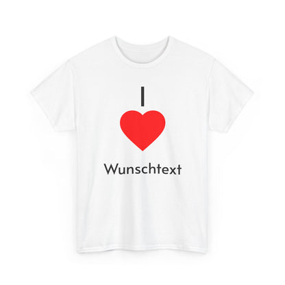 👕 Personalisiertes T-Shirt Unisex – I Heart Design, Geschenkidee Geburtstag