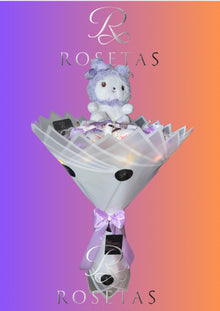 Lilateddy-Bouquet (50Rosen)