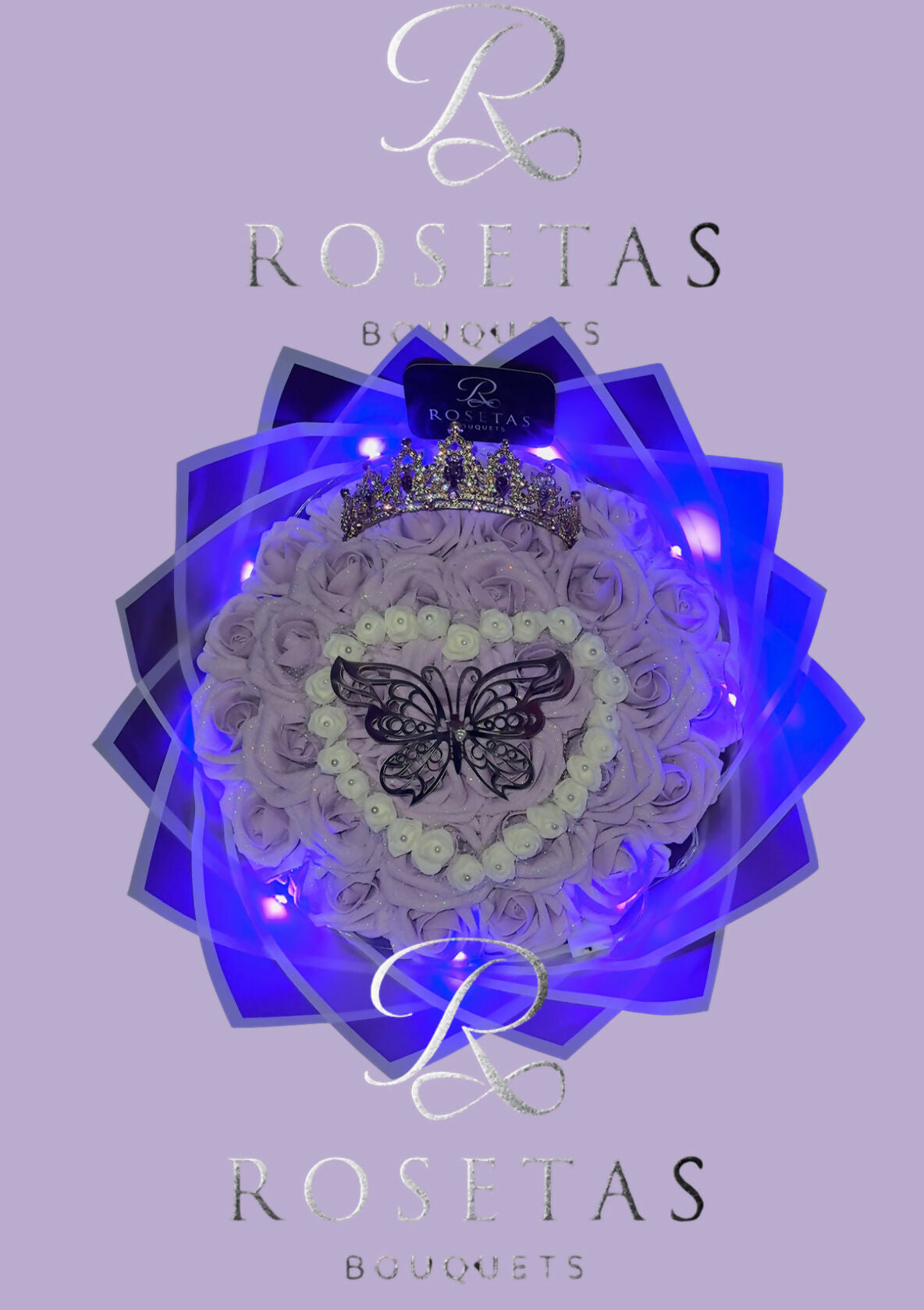 Pastellviolett-Bouquet (33Rosen)