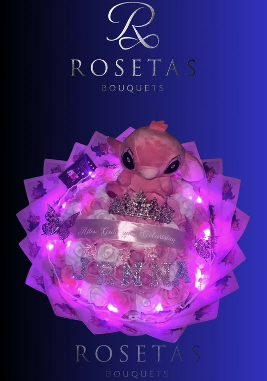 Pinkteddy-Bouquet(50Rosen)