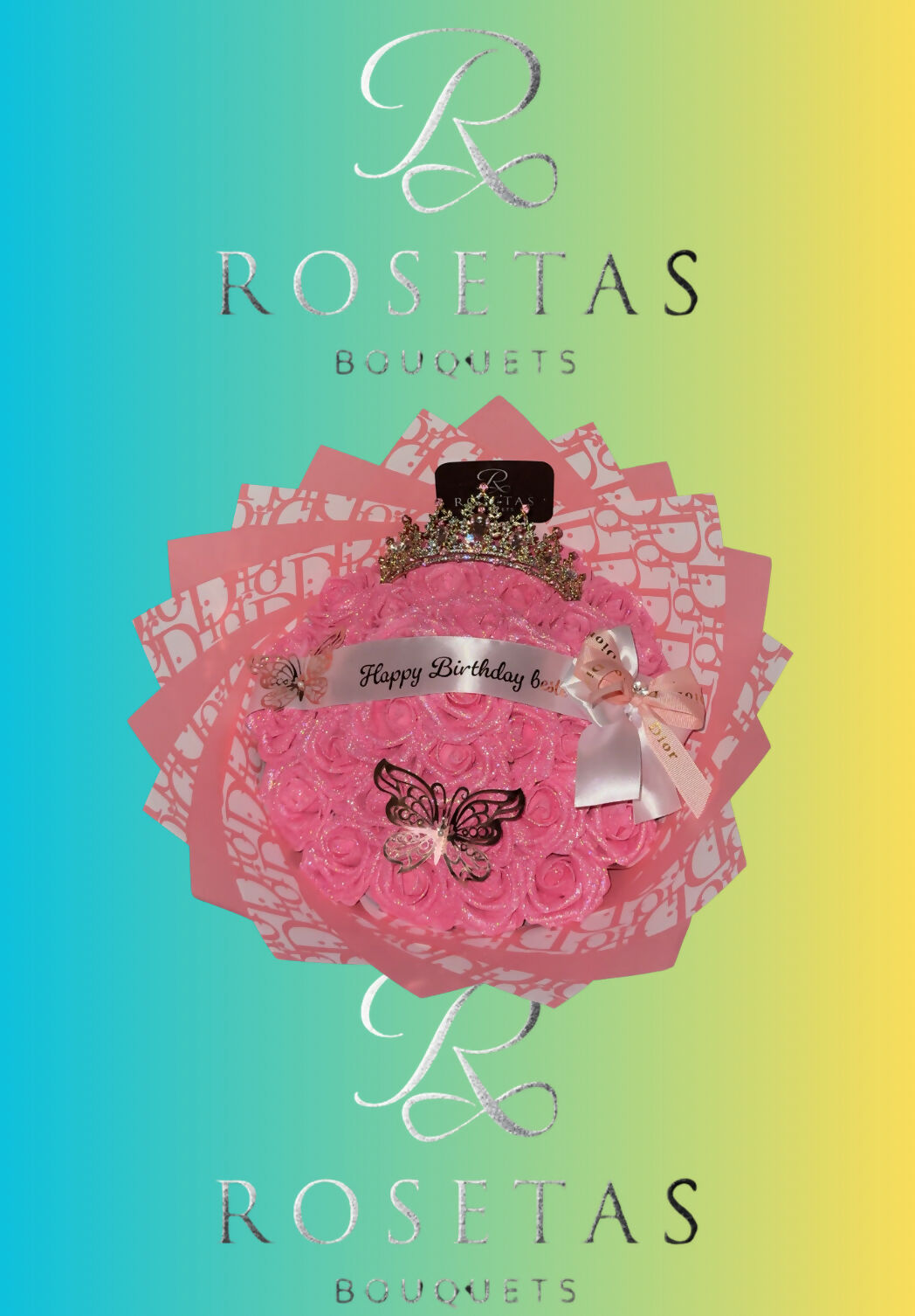 Pinklala-Bouquet(33Rosen)