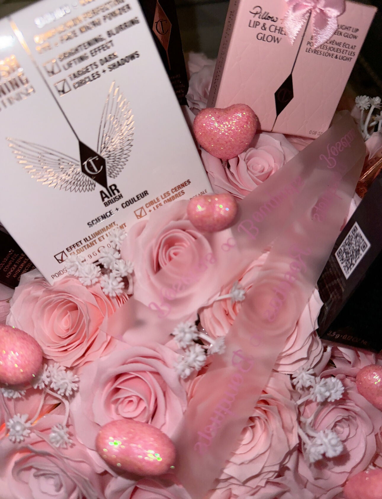 Seifenrosen-Make-up-Korb