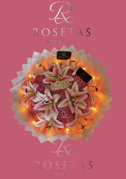 Lilien-Princess-Bouquet(50Rosen)