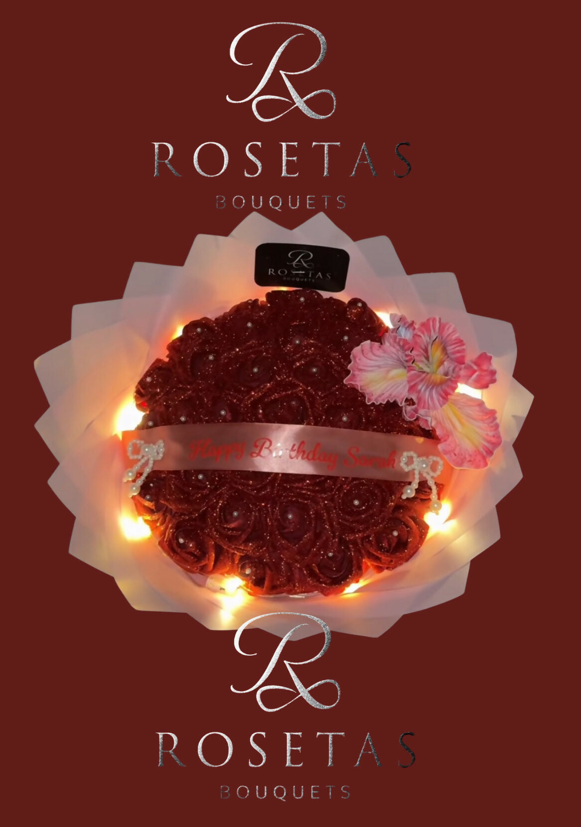 Rosered Bouquet (33 Rosen)