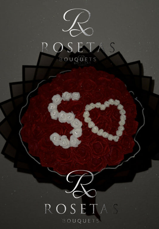 Redlove-Bouquet (50Rosen)